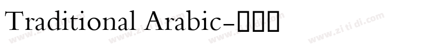 Traditional Arabic字体转换